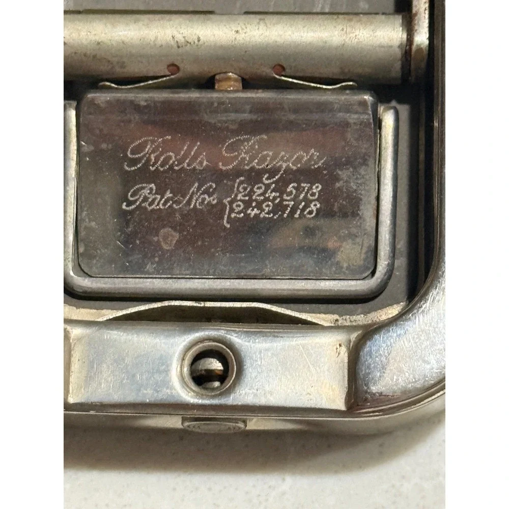 Rolls Razor Safety Razor Mens Silver Imperial No 2 Sheffield Steel Vintage Case